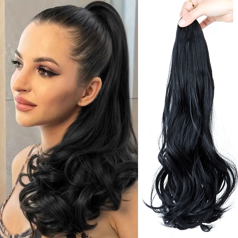 Hair Claw Clip Set - Syntetyczny długi kręcony doczepiany kucyk z
