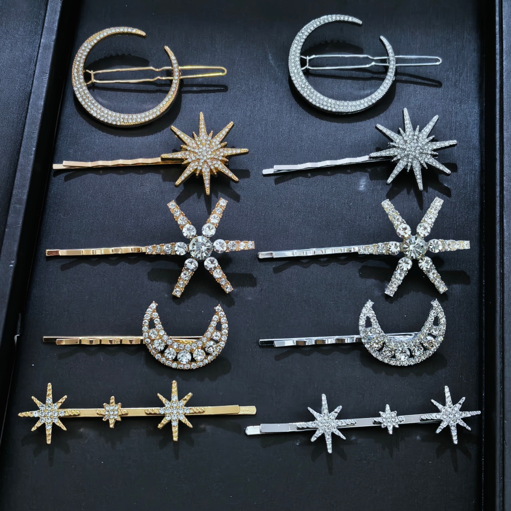Women'S Accessories H&M - Zestaw 3/4 szt. kryształowych wsuwek do