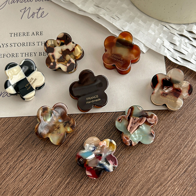 Hair Claw Clip Set - 8 sztuk/zestaw Urocze kwiatowe spinki do