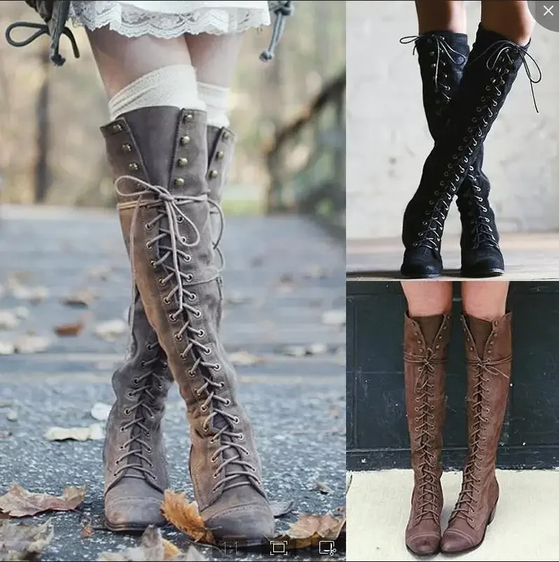 Women Knight Accessories - Średniowieczne Kozaki Rycerskie Buty Wikingów Cosplay