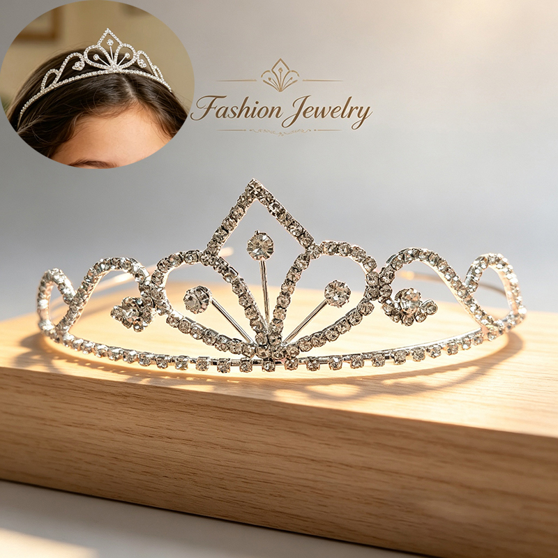 Srebrna Korona Ślubna z Cyrkon – Women Knight Accessories recenzja i cena