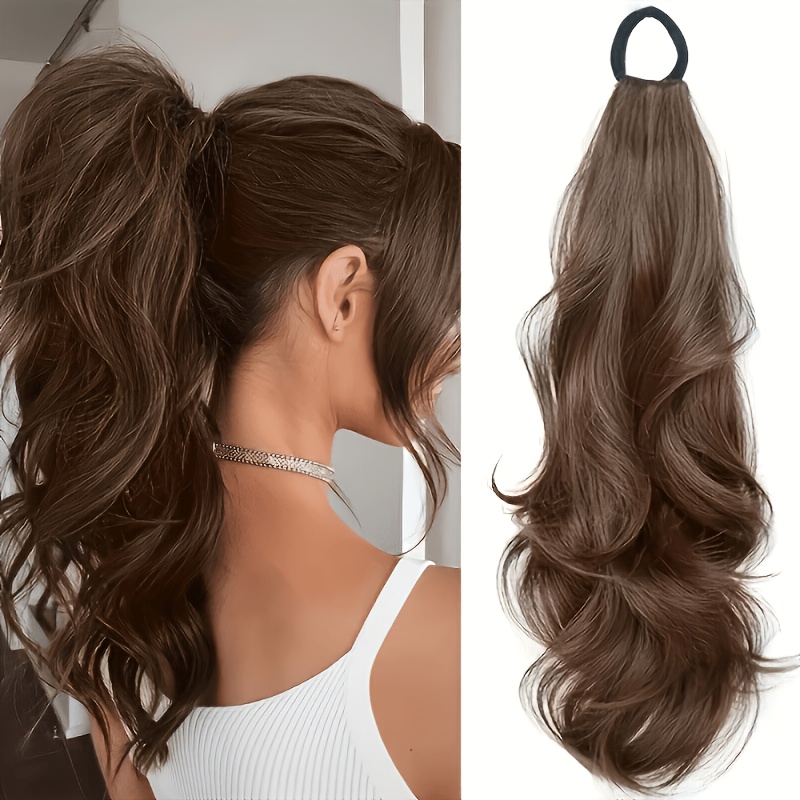 Długi falowany kucyk z gumką,  – Hair Band Elastic recenzja i cena