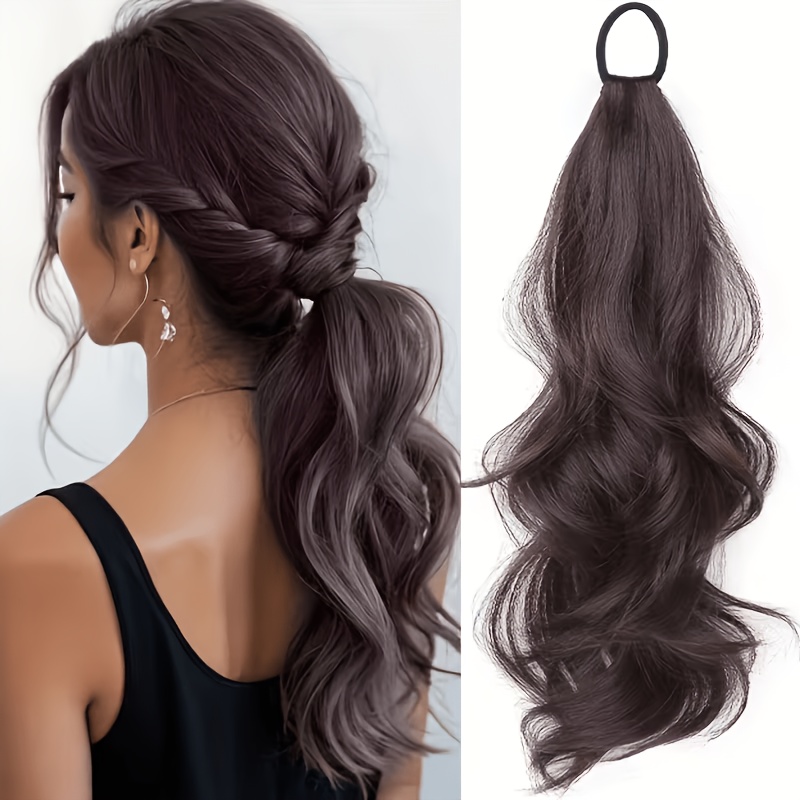 Długi falowany kucyk z gumką,  – Hair Band Elastic recenzja i cena