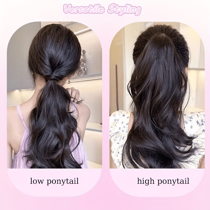 Długi falowany kucyk z gumką,  – Hair Band Elastic recenzja i cena