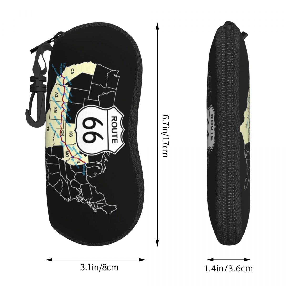 Etui na okulary z motywem Rout – Women Accessories Usa recenzja i cena