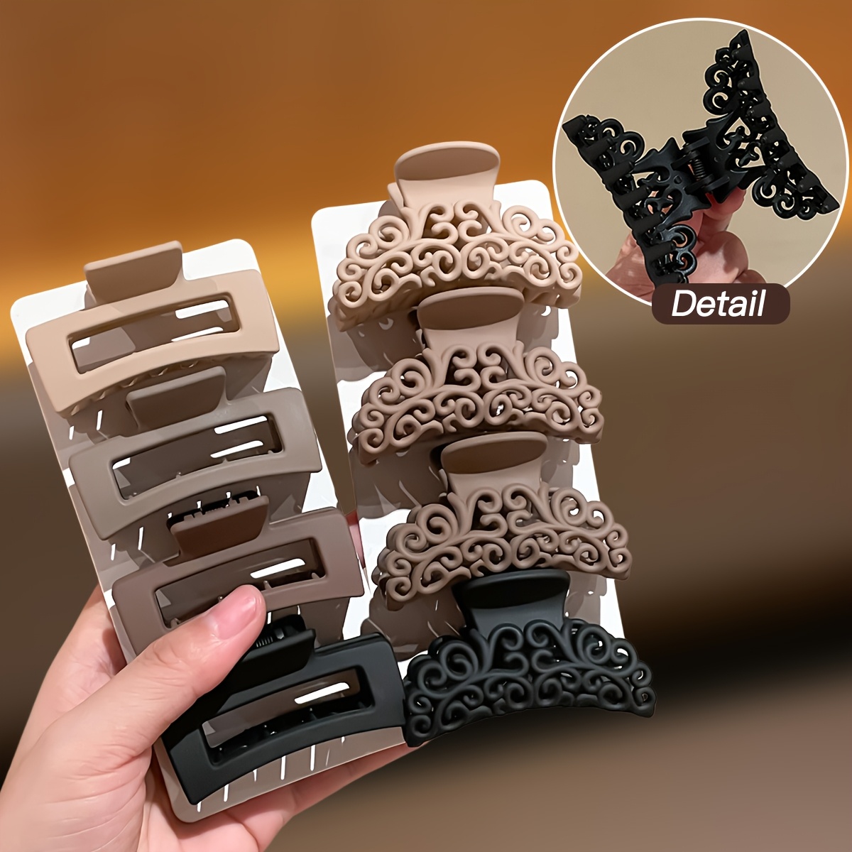 8 szt. damskich klipsów do wło – Hair Claw Clip Set recenzja i cena