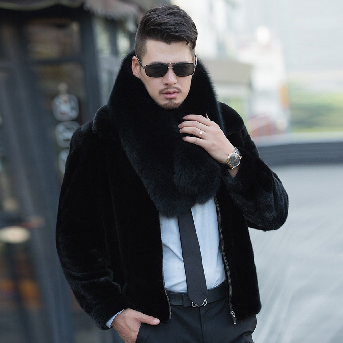 Szal z prawdziwego futra lisa, – Women Accessories Sale recenzja i cena