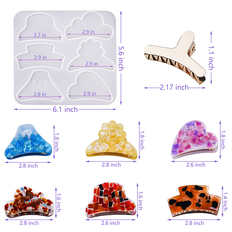 Spinki do włosów silikonowe fo – Hair Claw Clip Set recenzja i cena