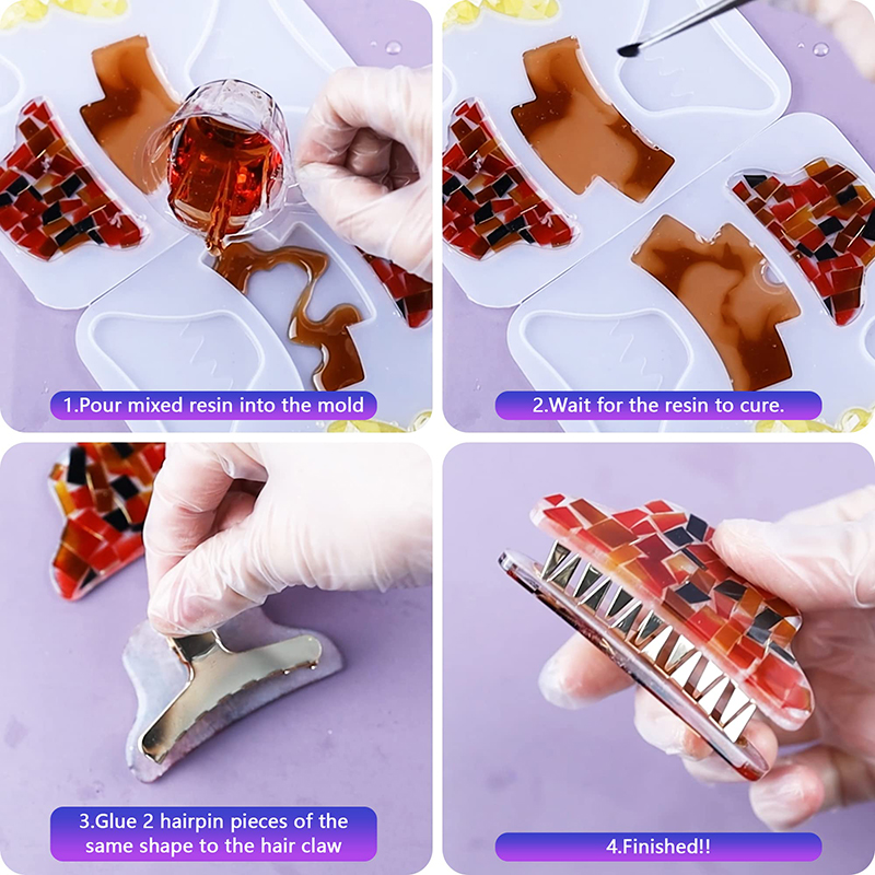 Spinki do włosów silikonowe fo – Hair Claw Clip Set recenzja i cena