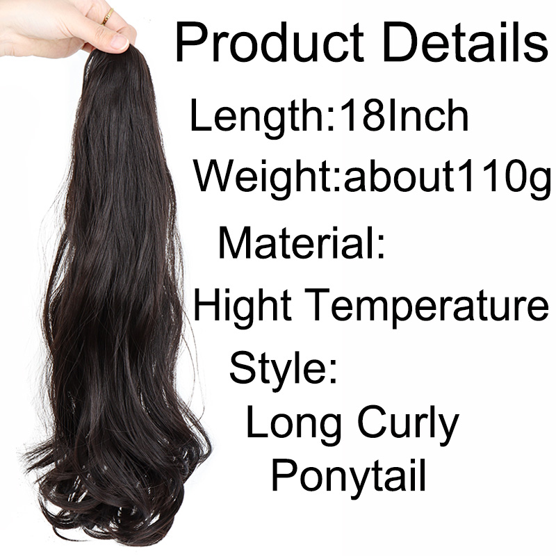 Syntetyczny długi kręcony docz – Hair Claw Clip Set recenzja i cena