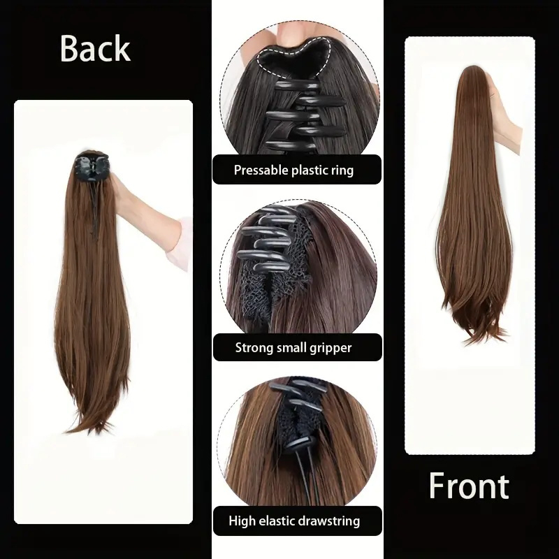 Elegancki Syntetyczny Kucyk Da – Hair Claw Clip Set recenzja i cena