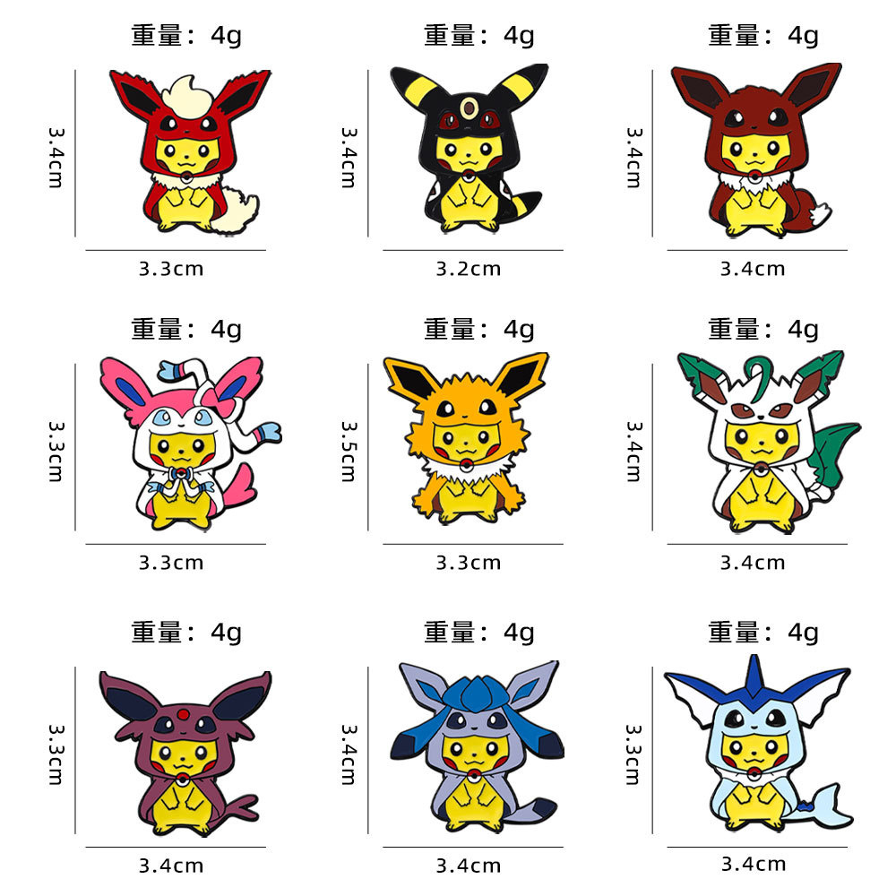 9 szt. Anime Pokemon Przypinki – Women Accessories Sale recenzja i cena