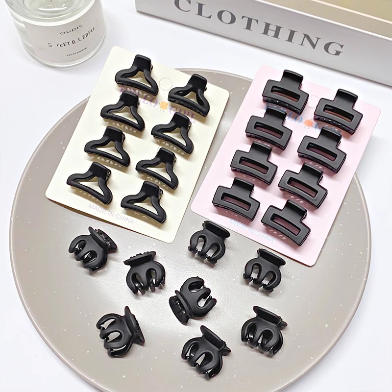 8 sztuk/zestaw Czarne Kolorowe – Hair Claw Clip Set recenzja i cena