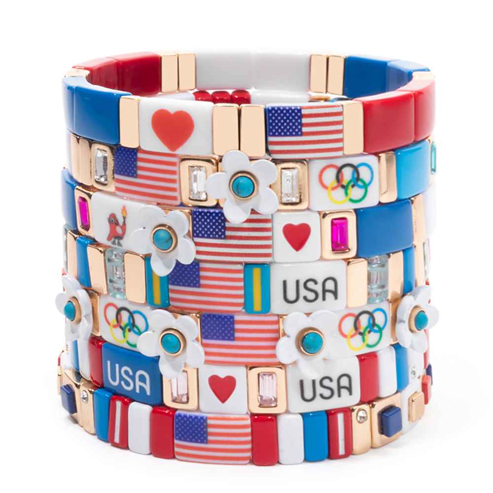 Bransoletki patriotyczne dla k – Women Accessories Usa recenzja i cena